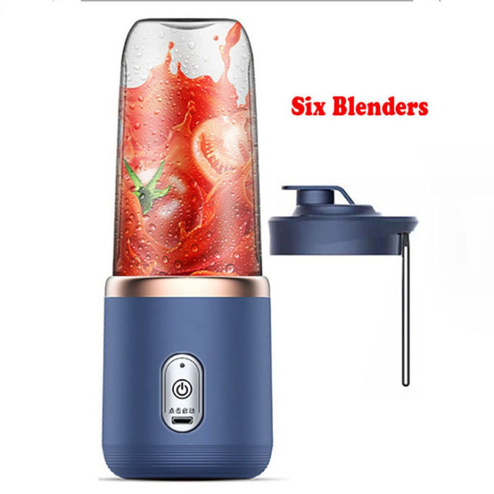 Portable Blender Bottle Electric 6 Blades Multifunction Juice Blender