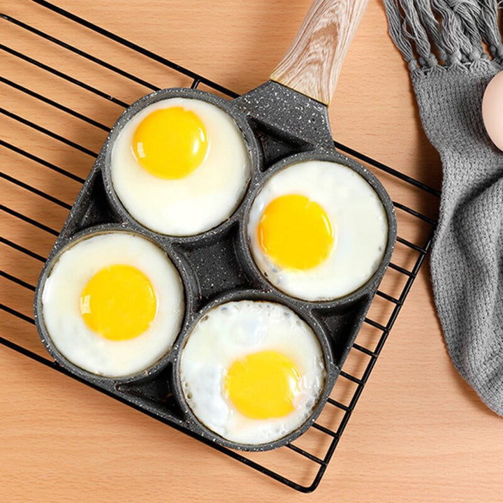 4-Hole Omelet Pan Thick Non-Stick Frying Pan